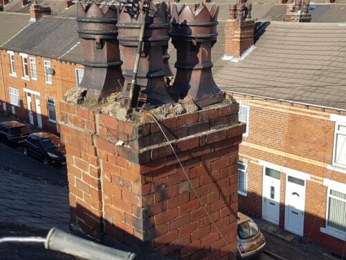 The Restoration of an Old Chimney Stack in Castleford, Yorkshire
